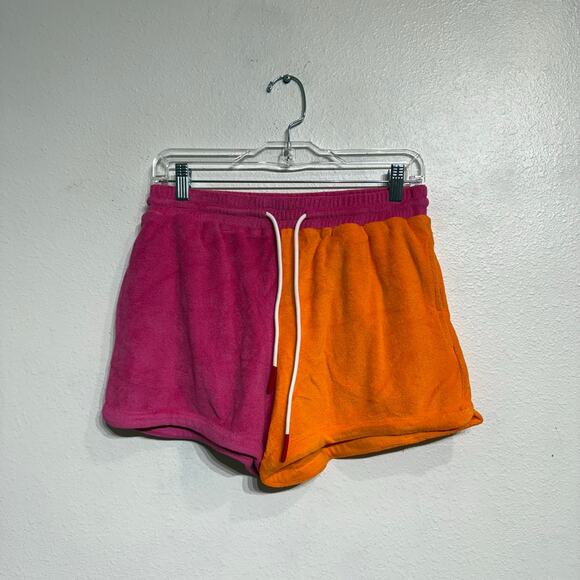 Solid & Striped Tangerine Strawberry The Charlie Terrycloth Shorts Sz M NWT - Picture 2 of 12